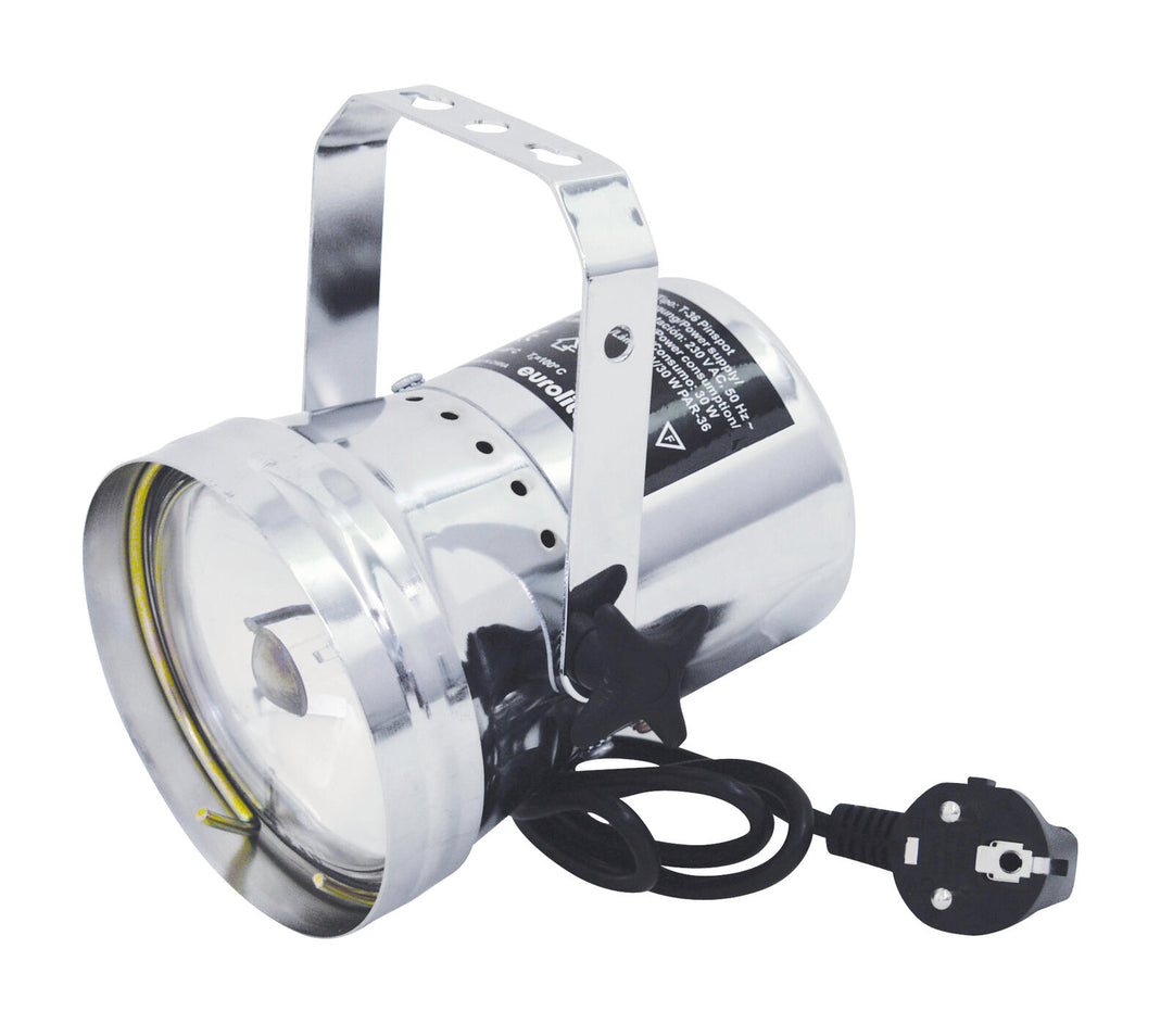 EUROLITE T-36 Pinspot con spina, argento