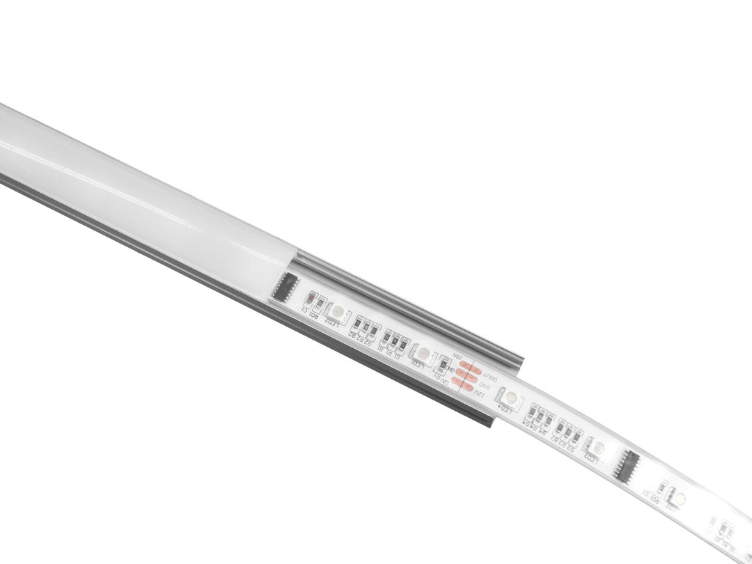 EUROLITE Profilo a U 20mm per striscia LED argento 2m