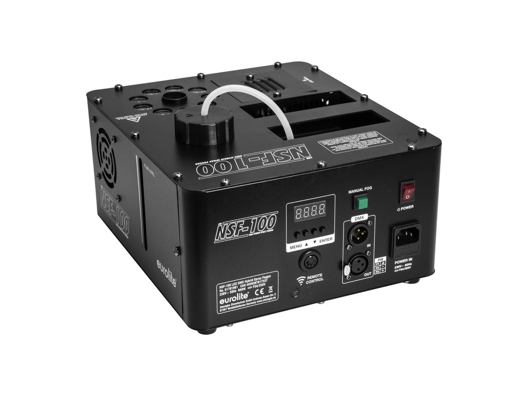 EUROLITE NSF-100 LED DMX Ibrido Nebulizzatore di Fumo