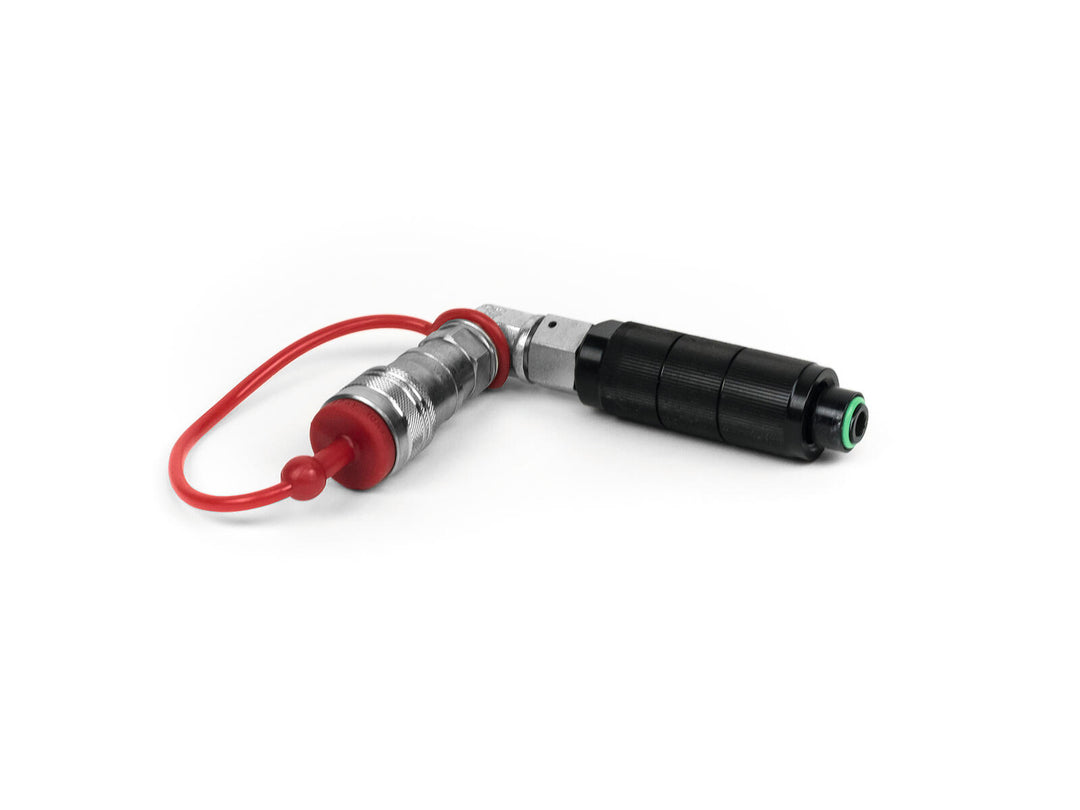 TCM FX Connettore rapido da bombola di CO2 a tubo a 90 gradi