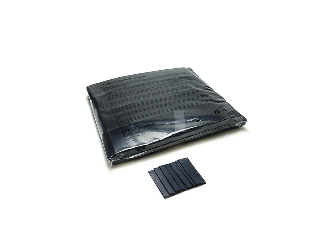 TCM FX Slowfall Confetti rettangolare 55x18mm, nero, 1kg