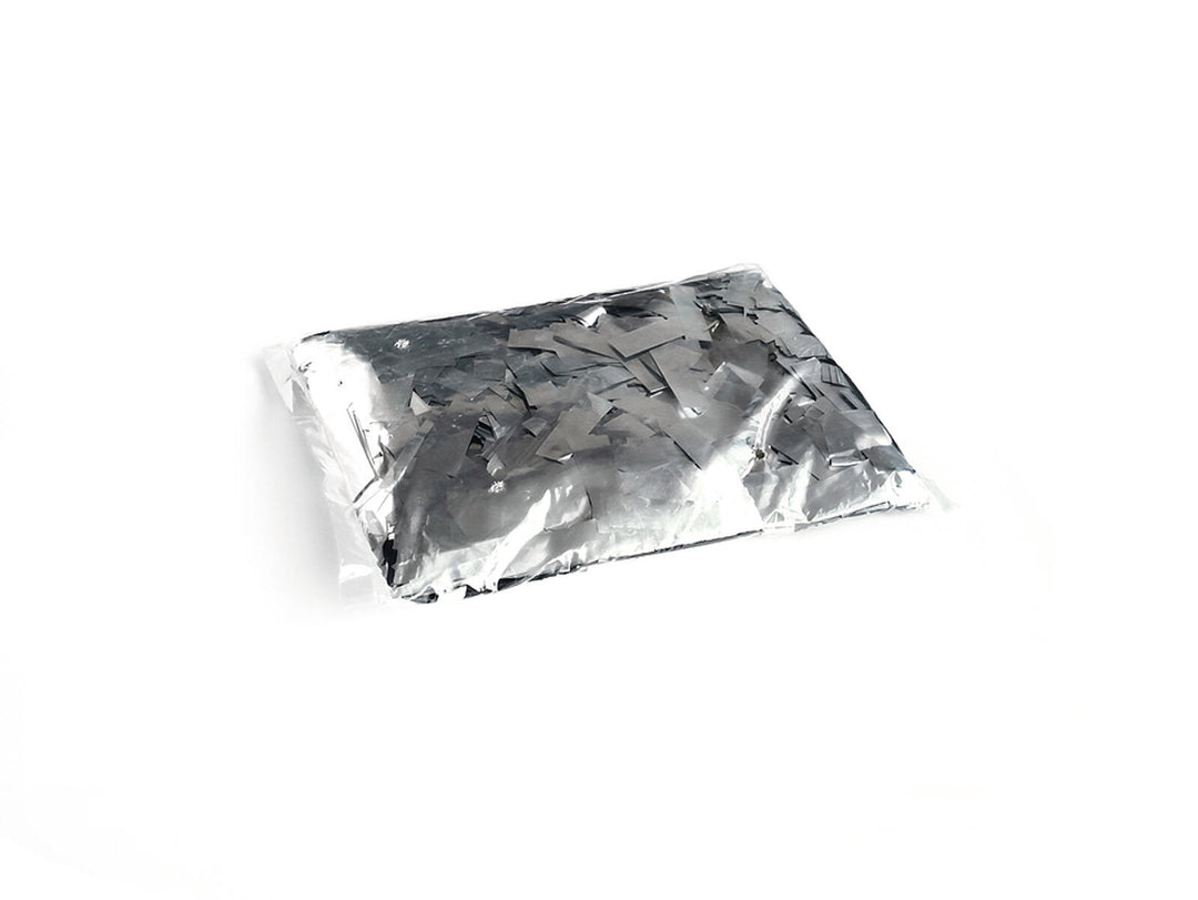 TCM FX Coriandoli metallici rettangolari 55x18mm, argento, 1kg