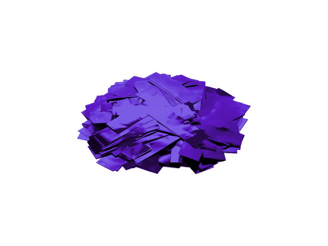TCM FX Coriandoli metallici rettangolari 55x18mm, viola, 1kg