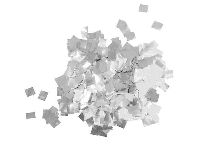 TCM FX Metallic Confetti Raindrops 6x6mm, argento, 1kg