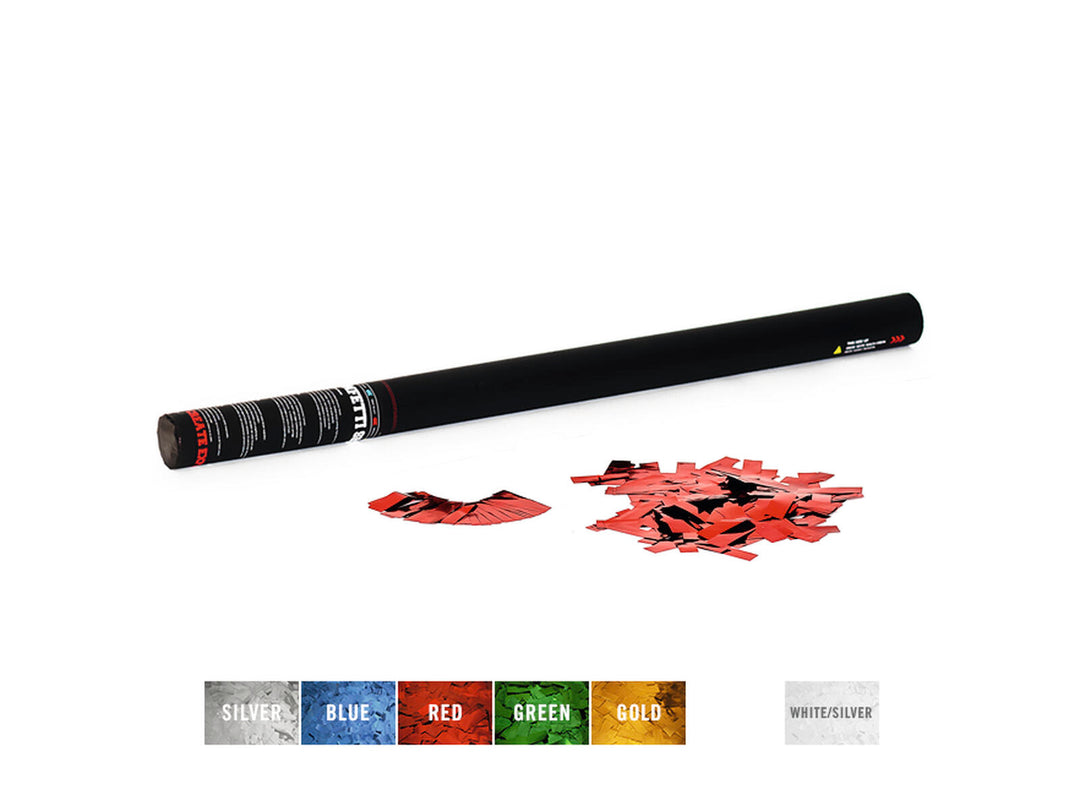 TCM FX Handheld Confetti Cannon 80cm, rosso metallizzato
