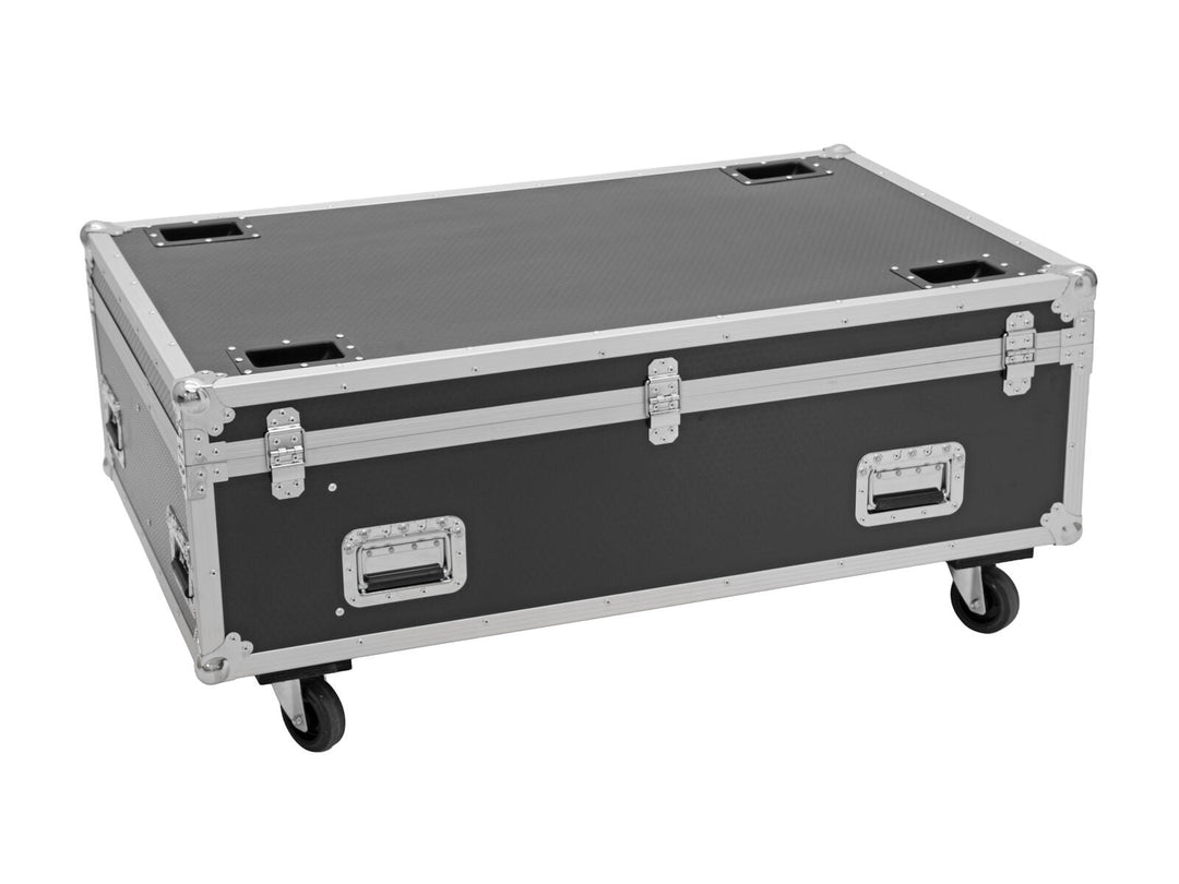 ROADINGER Flightcase PRO 4x LED BAR-8 SWING con ruote