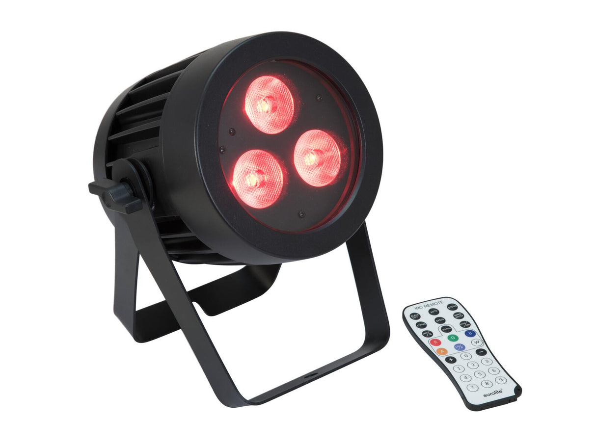 EUROLITE Set 4x LED IP PAR 3x8W QCL Spot + Case