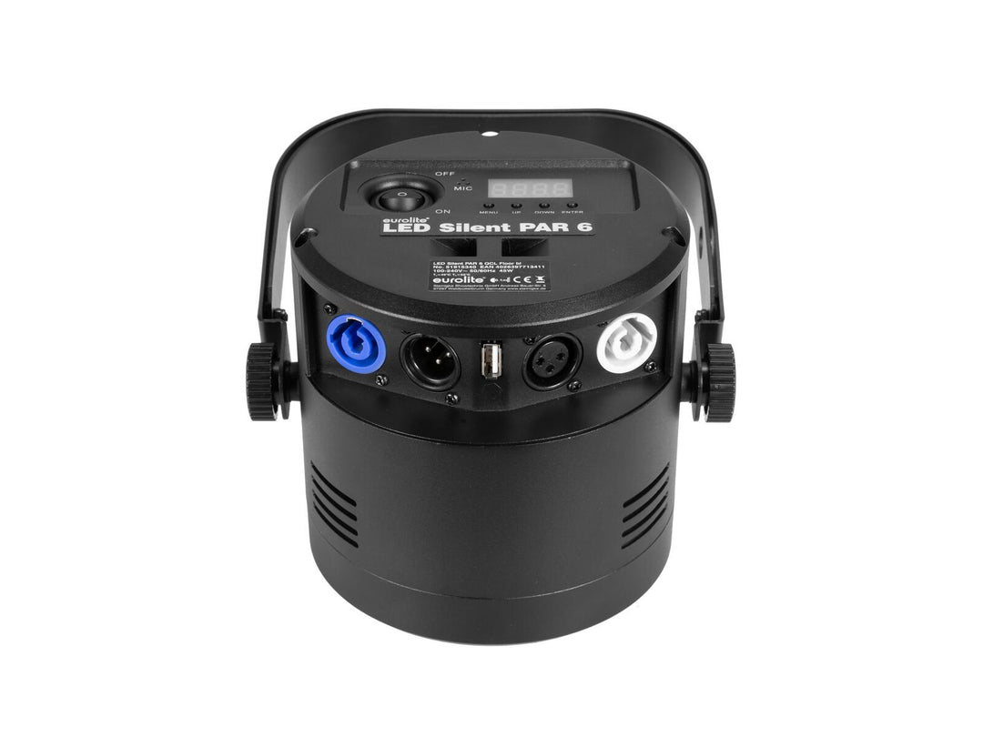 EUROLITE LED Silent Par 6 QCL da pavimento bk