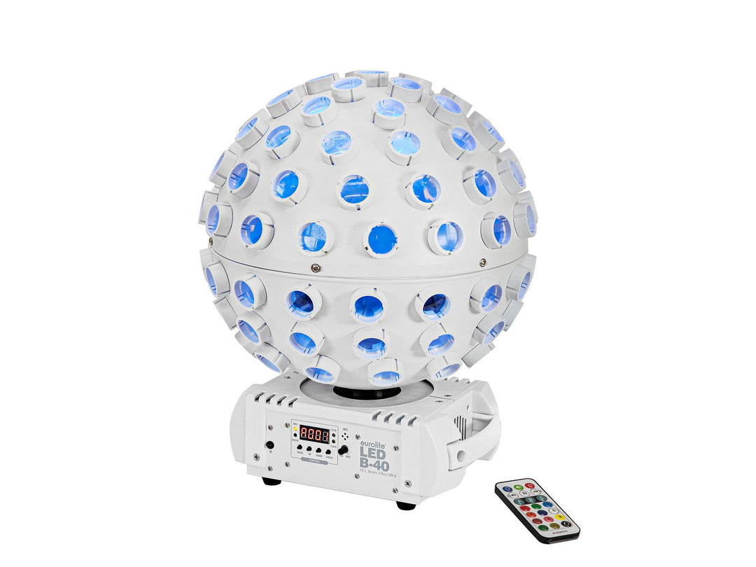 EUROLITE Set LED B-40 HCL Beam Effect MK2 wh + Custodia