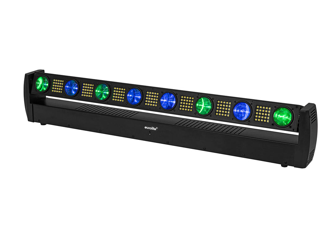 EUROLITE Set 4x LED BAR-8 SWING QCL bar + Flightcase con ruote
