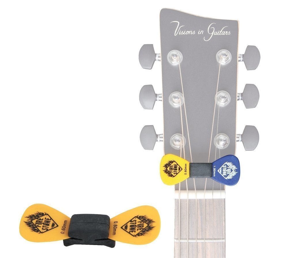 Fire & Stone portaplettri in gomma per la paletta della chitarra, 5 pezzi