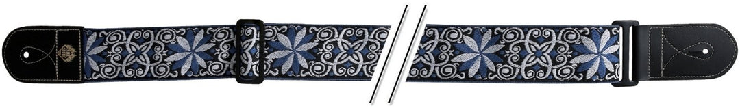 GEWA Guitar Straps F&S Folk Jacquard - Blue-White