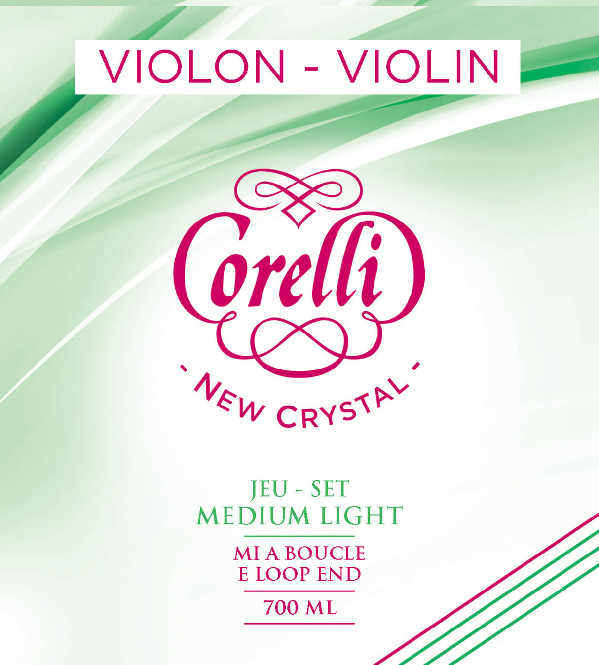 Corelli Violin strings New Crystal - A 3/4 (3702M)