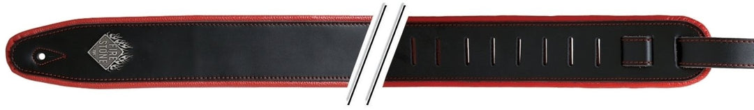 GEWA Cinghie per Chitarre F&S Comfort - Black/Red