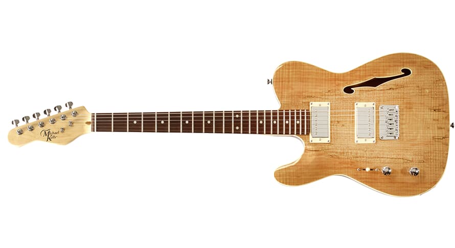 Michael Kelly 58 Thinline chitarra elettrica per mancini, Spalted Maple