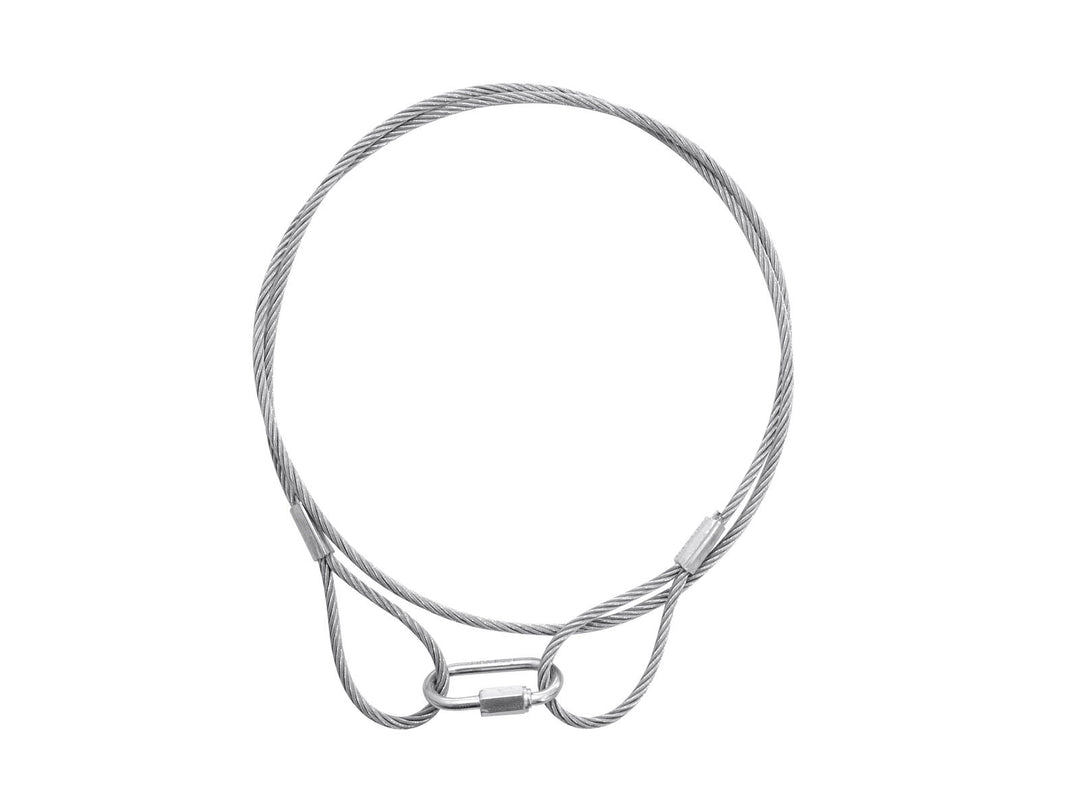EUROLITE Fune d'acciaio (SC) 900x3mm argento