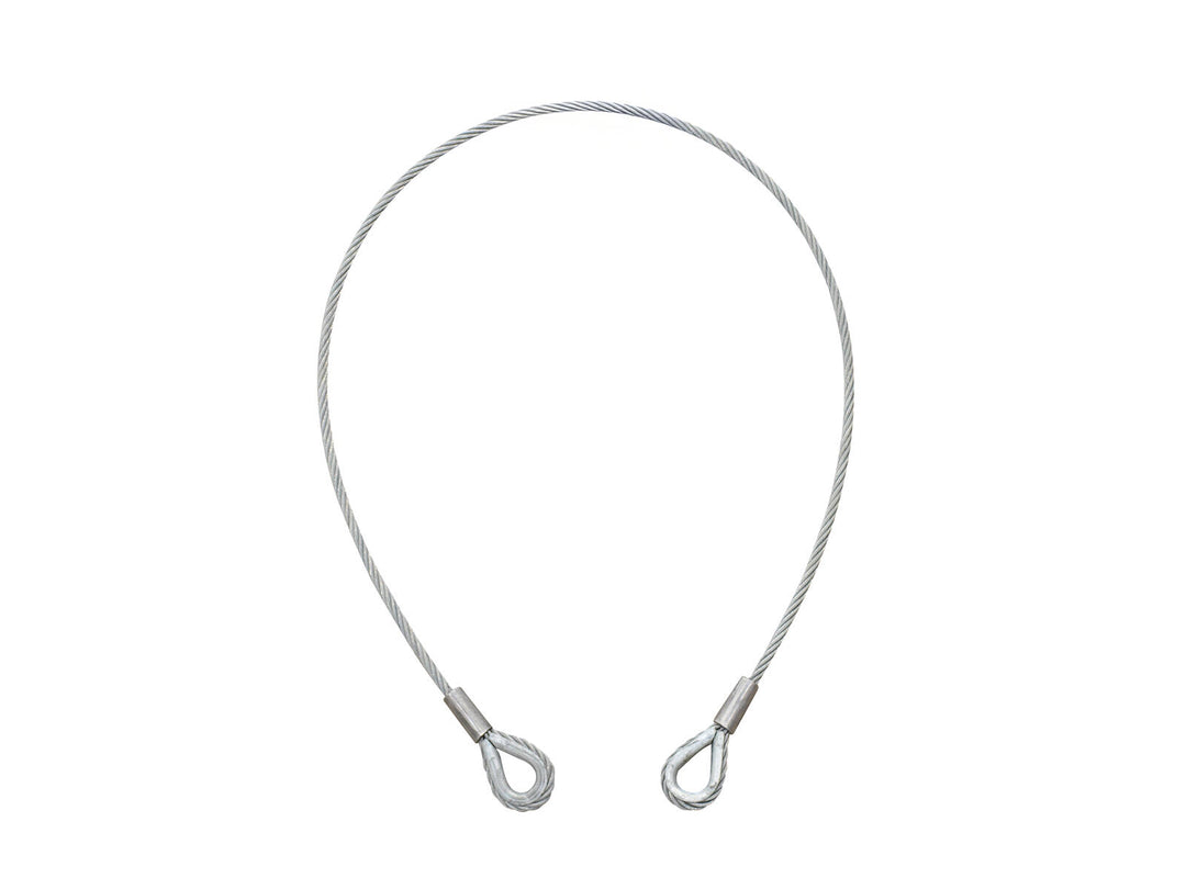 EUROLITE Fune d'acciaio 1000x6mm argento con redancia