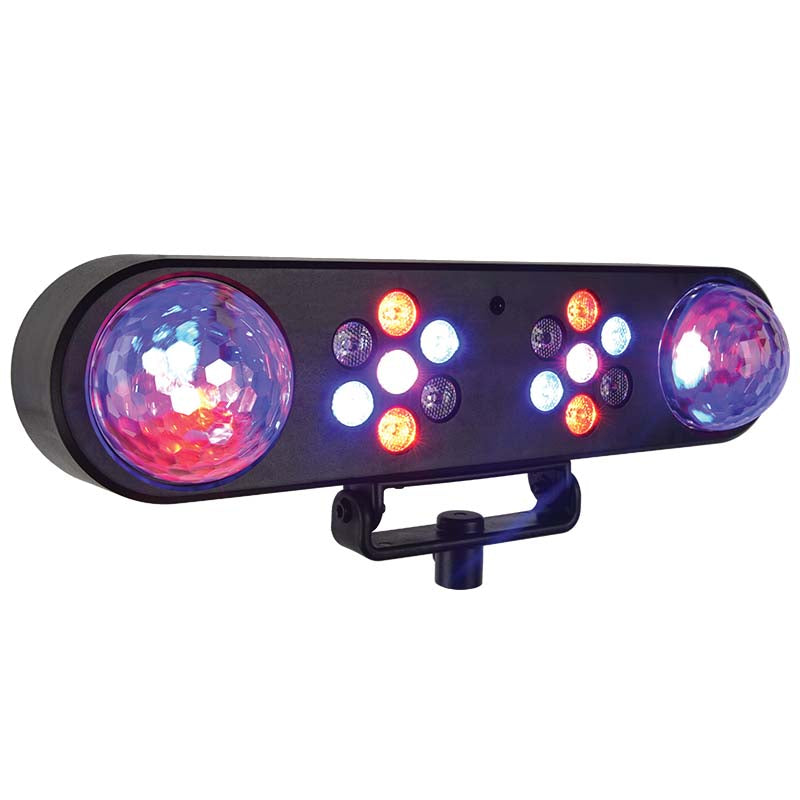 LIGHT4ME MAGIC BAR effetto discoteca con sfera a specchi LED PAR + stativo + telecomando