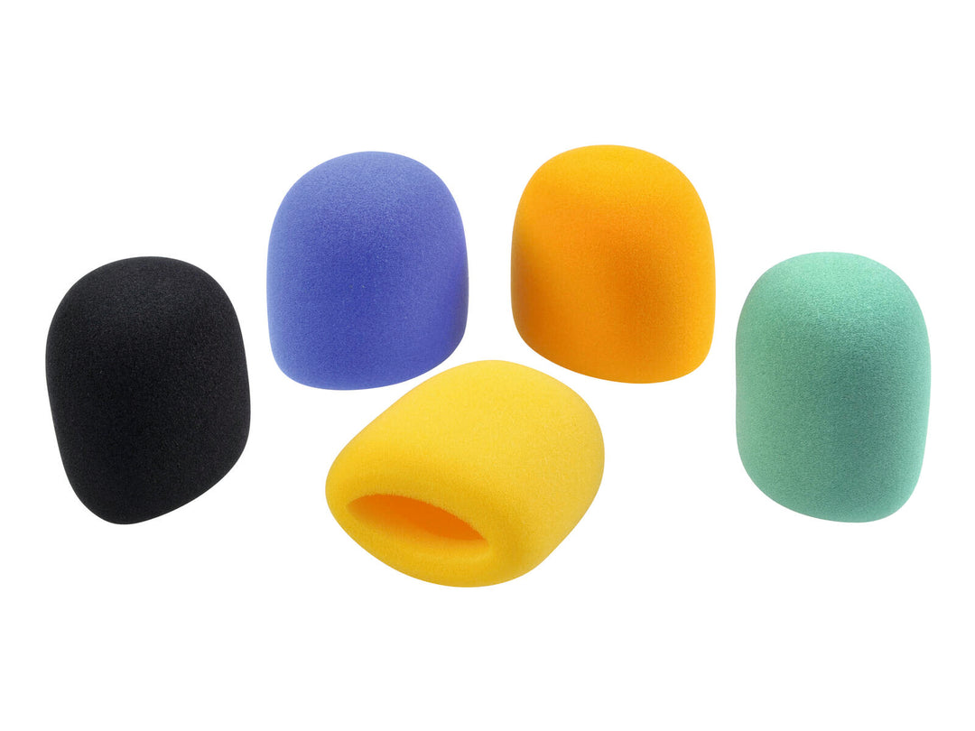 OMNITRONIC Set di antivento per microfono, 5 colori