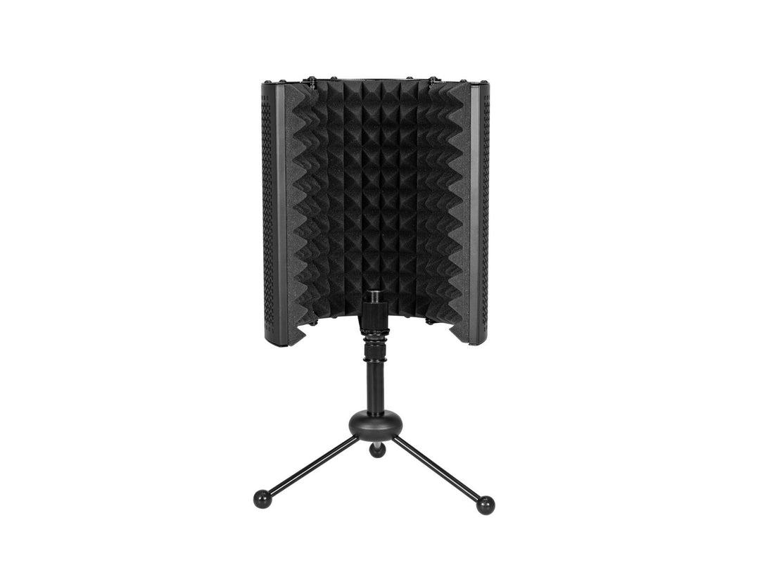 OMNITRONIC AS-04 Sistema di assorbimento per microfono da tavolo, pieghevole incl. treppiede