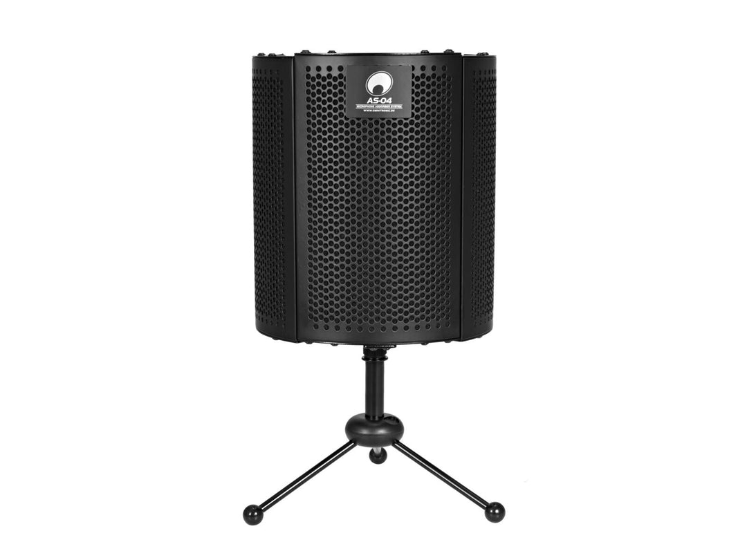 OMNITRONIC AS-04 Sistema di assorbimento per microfono da tavolo, pieghevole incl. treppiede