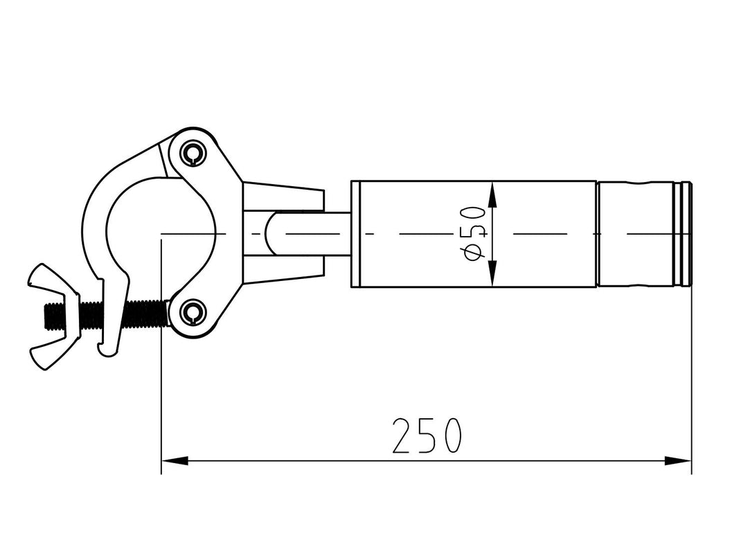 ALUTRUSS CORS-25 Giunto angolare 25cm Adattatore