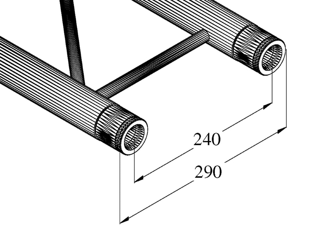 ALUTRUSS BILOCK BQ2-5000 Trave trasversale a 2 vie