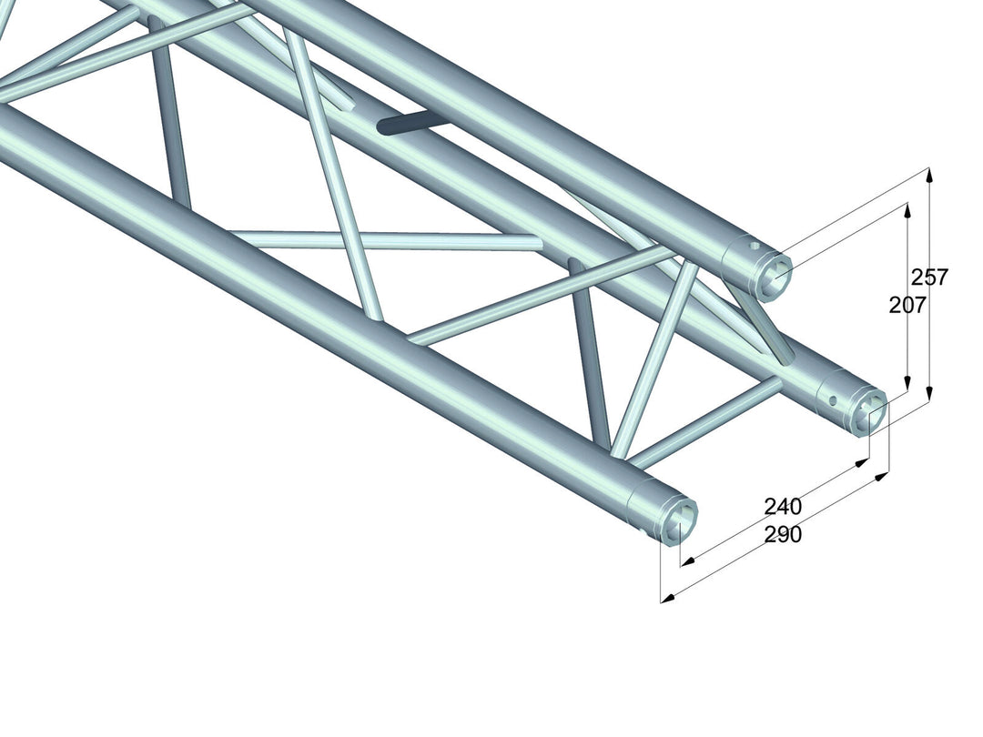 ALUTRUSS TRILOCK 6082-710 Trave trasversale a 3 vie