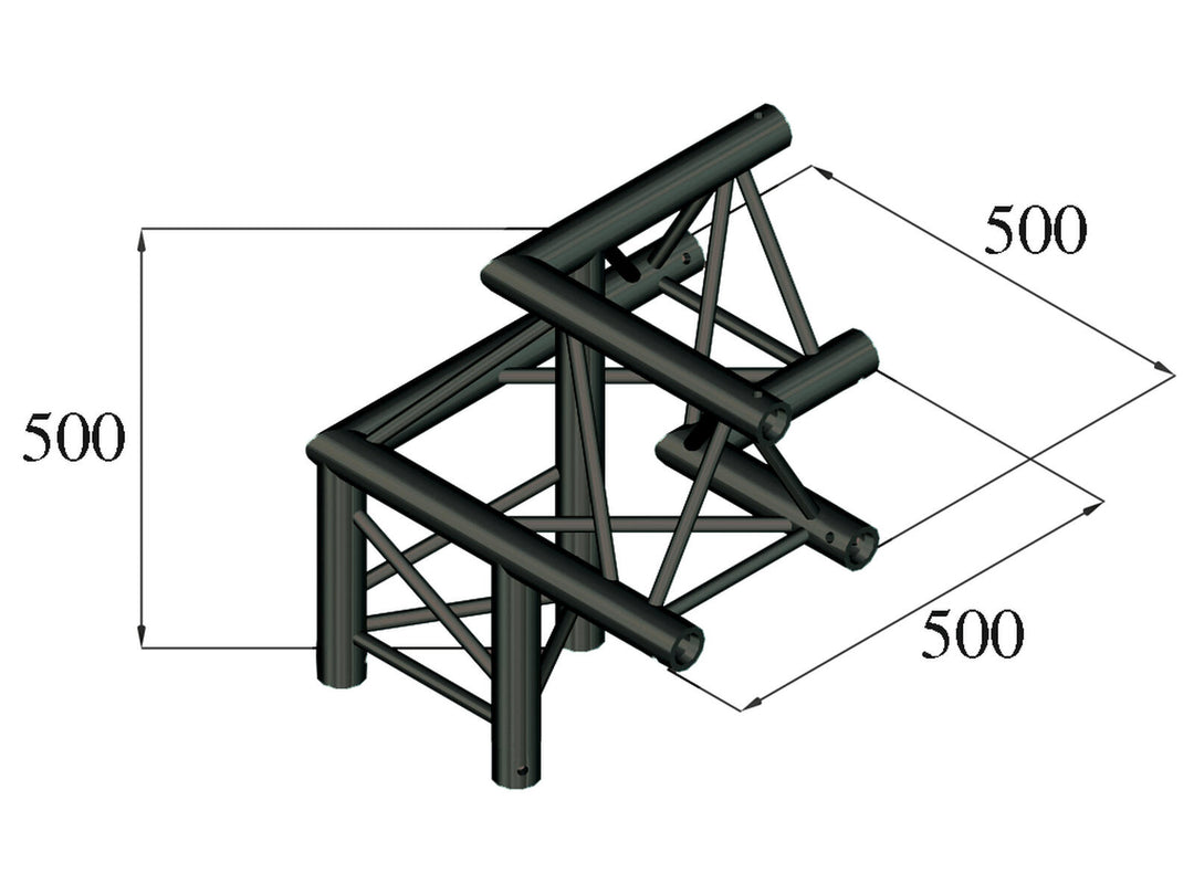 ALUTRUSS TRILOCK S-PAL-32 angolo a 3 vie /\ sinistro