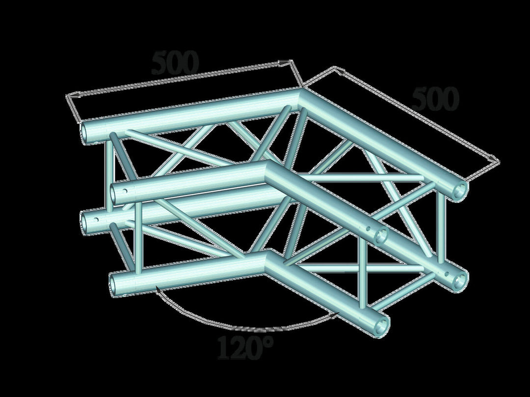ALUTRUSS QUADLOCK S6082C-22 Angolo a 2 vie 120°