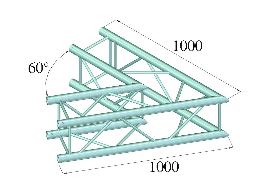 Alutruss QUADLOCK 6082C-20 2-way corner 60°