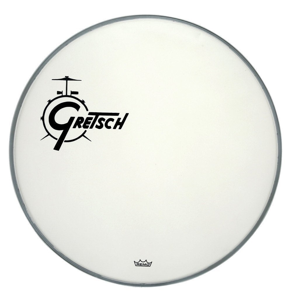 Gretsch Ambassador Coated 20" pelle per grancassa, logo nero a sinistra