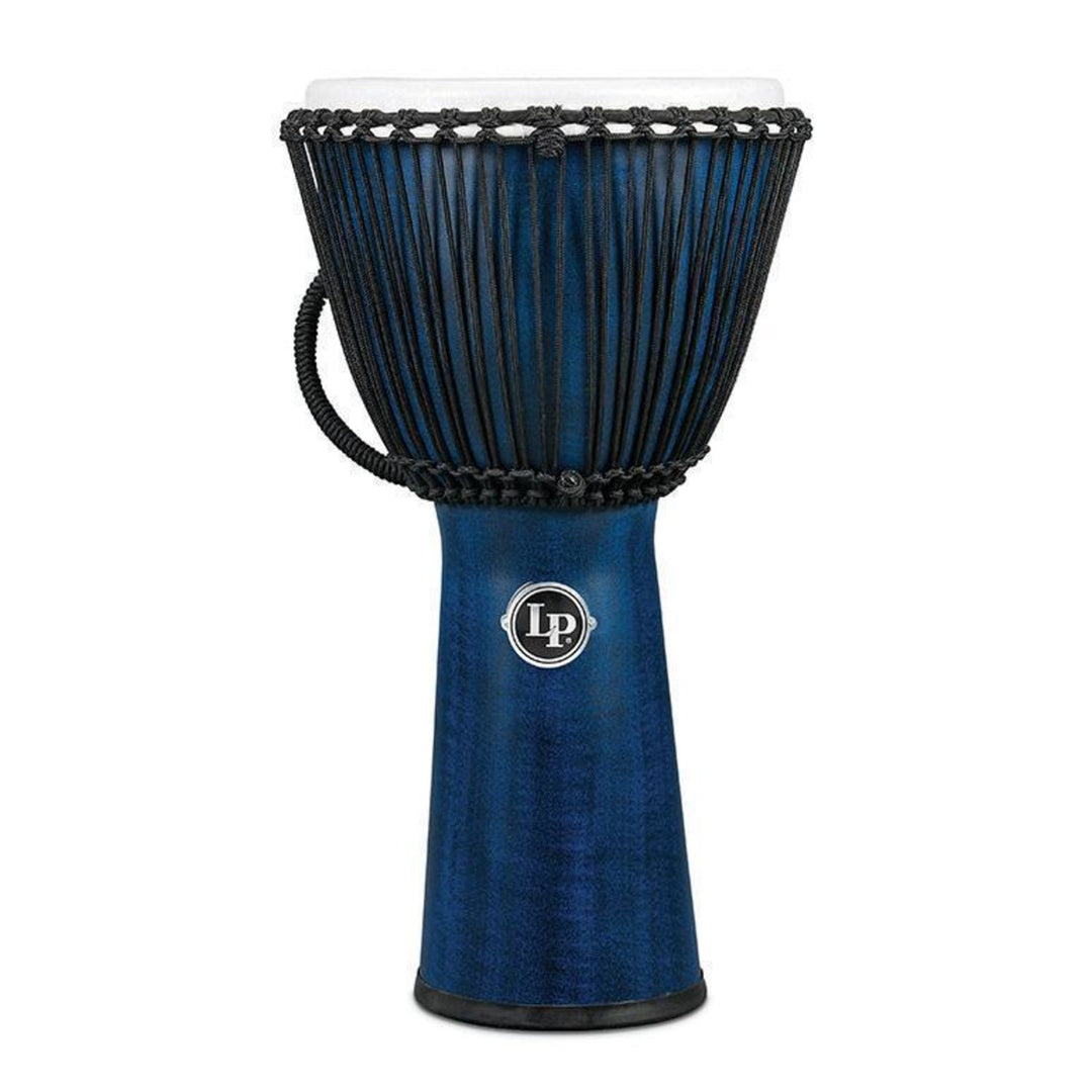 Latin Percussion Djembe World Beat FX accordato a corda - Blu (LP725B)
