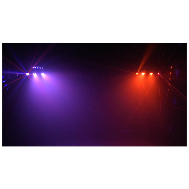 LIGHT4ME T-BAR LASER STROBE LED PAR DERBY UV IR multieffetto