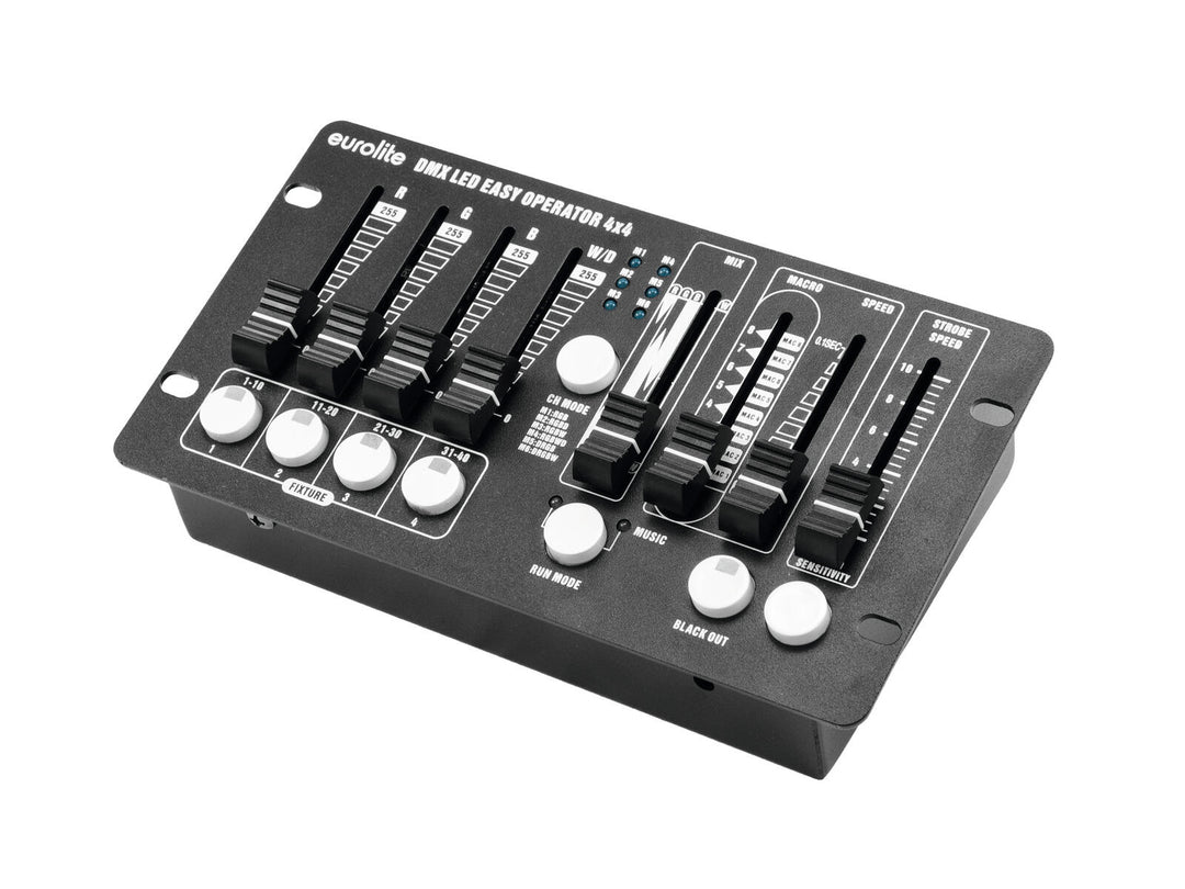 EUROLITE Set 4x LED PAR-56 QCL bk + Custodia + Centralina