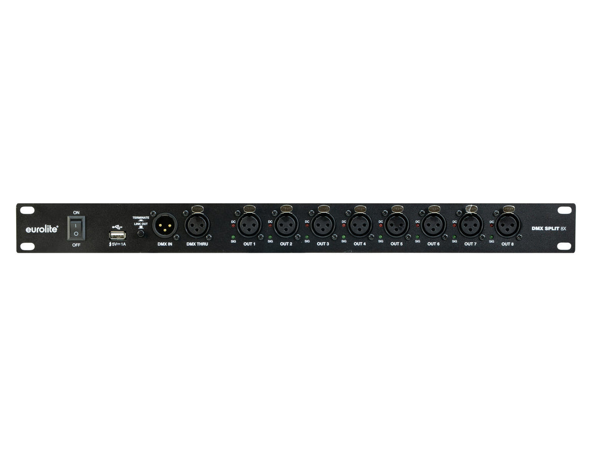 EUROLITE DMX Split 8X Splitter 3pin