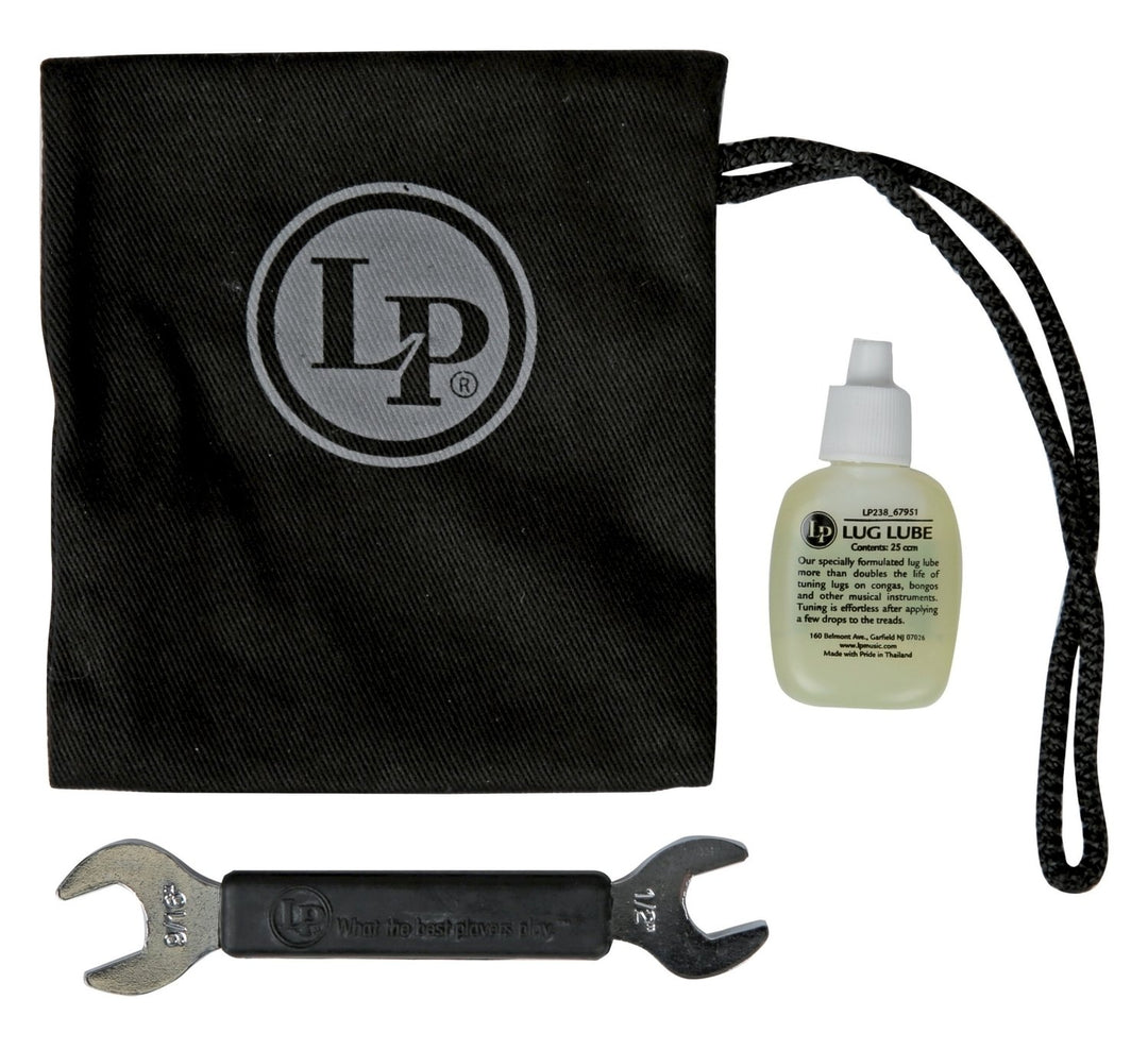 Latin Percussion accessori per tiranti e aste di tensione Accessory Pouch Pro con chiave di accordatura LP227A e LP238 Lug Lube (LP227E)