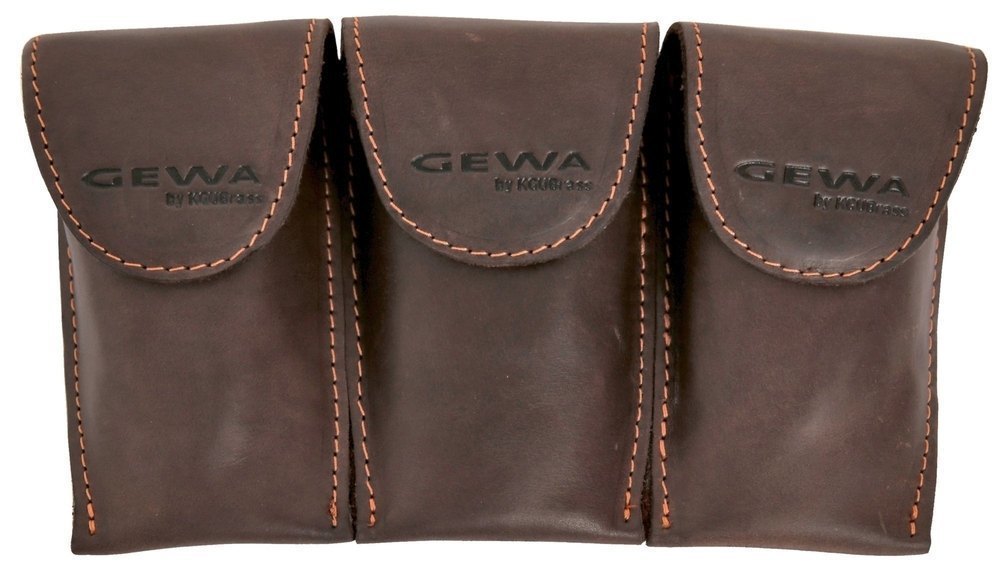 GEWA Crazy Horse Bugle Triple per 3 bocchini per corno francese, nero