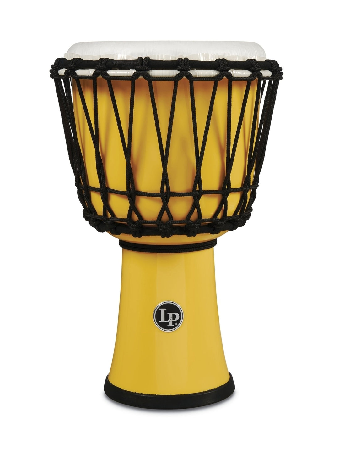 Latin Percussion Djembe World 7-inch accordato a corda Circle - Yellow (LP1607YL)