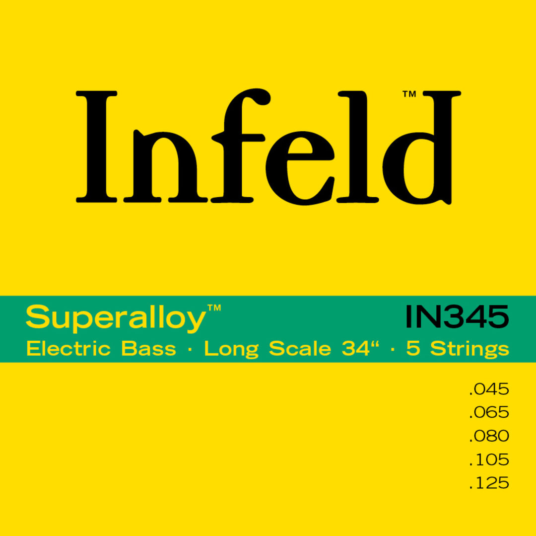 Thomastik-Infeld Corde per E-Bass Superalloy. Round Wound Long Scale - set 5 corde long (IN345)