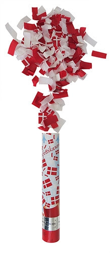 Cannoni Spara-Confetti Portatile (Rosso, Bianco, 30cm)