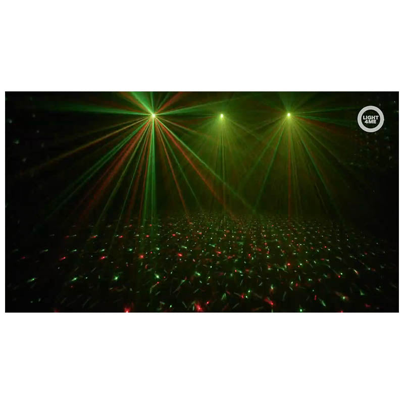 LIGHT4ME T-BAR LED PAR BLOMSTERKUGLE LASER UV STROBE illuminazione da discoteca multieffetto