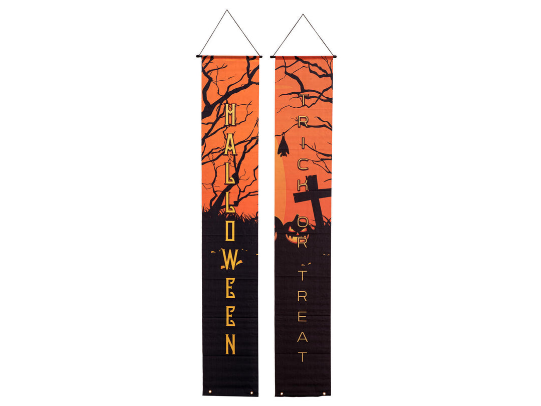 Halloween-banner Haunted House, 2 stk., 30x180 cm