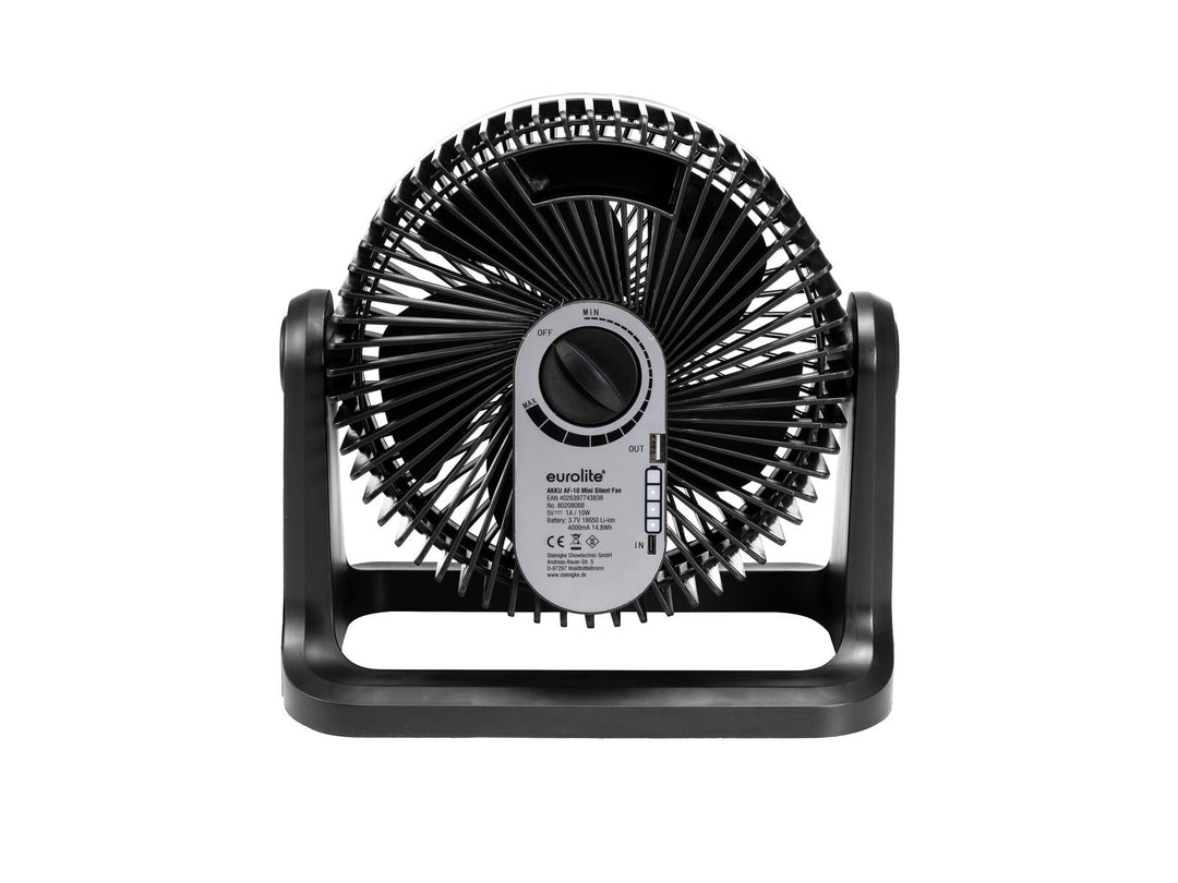 EUROLITE AKKU AF-10 Mini Ventola Silenziosa