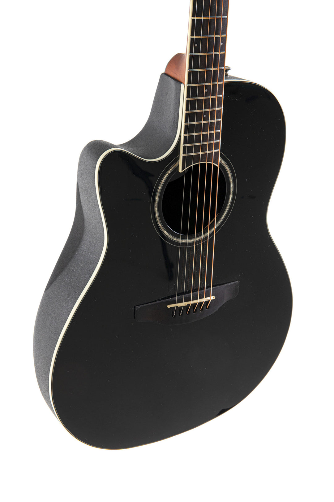 Ovation Chitarra E-Acoustic Celebrity CS Standard Mid Cutaway - Black (CS24L-5G-G)