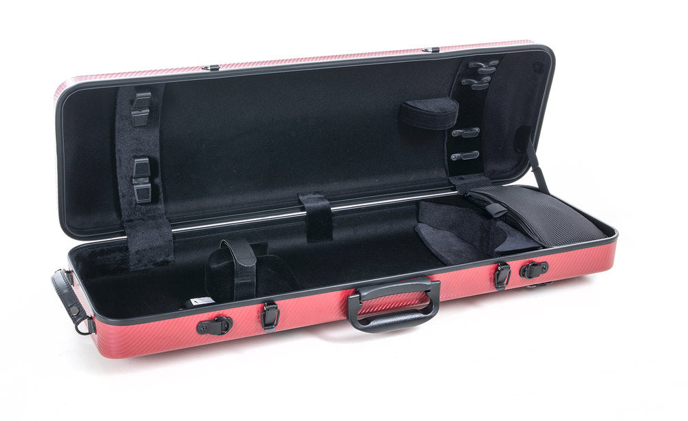 GEWA Polycarbonate 2.4 custodia per violini 4/4, rossa