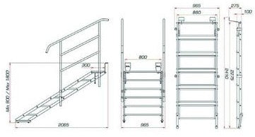 GUIL ECP-06/440 Scala Stage per Esterni