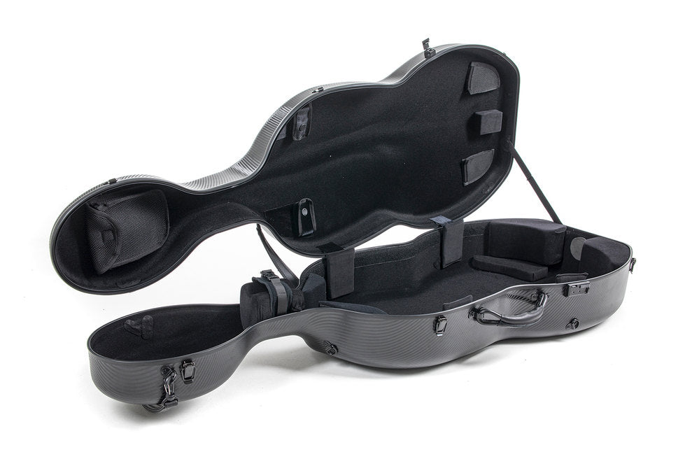 GEWA Polycarbonate 4.6 custodia per violoncello 4/4, nera, Rolly
