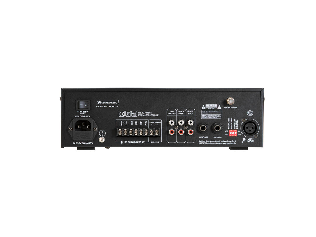 OMNITRONIC CPE-40P Amplificatore mixer PA