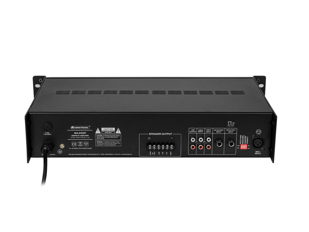 OMNITRONIC MA-240P amplificatore di missaggio PA